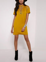 ODM Ladies Short Sleeve Casual Dress