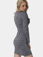 NEW FEELING Womens Dark Grey Midi Dresses