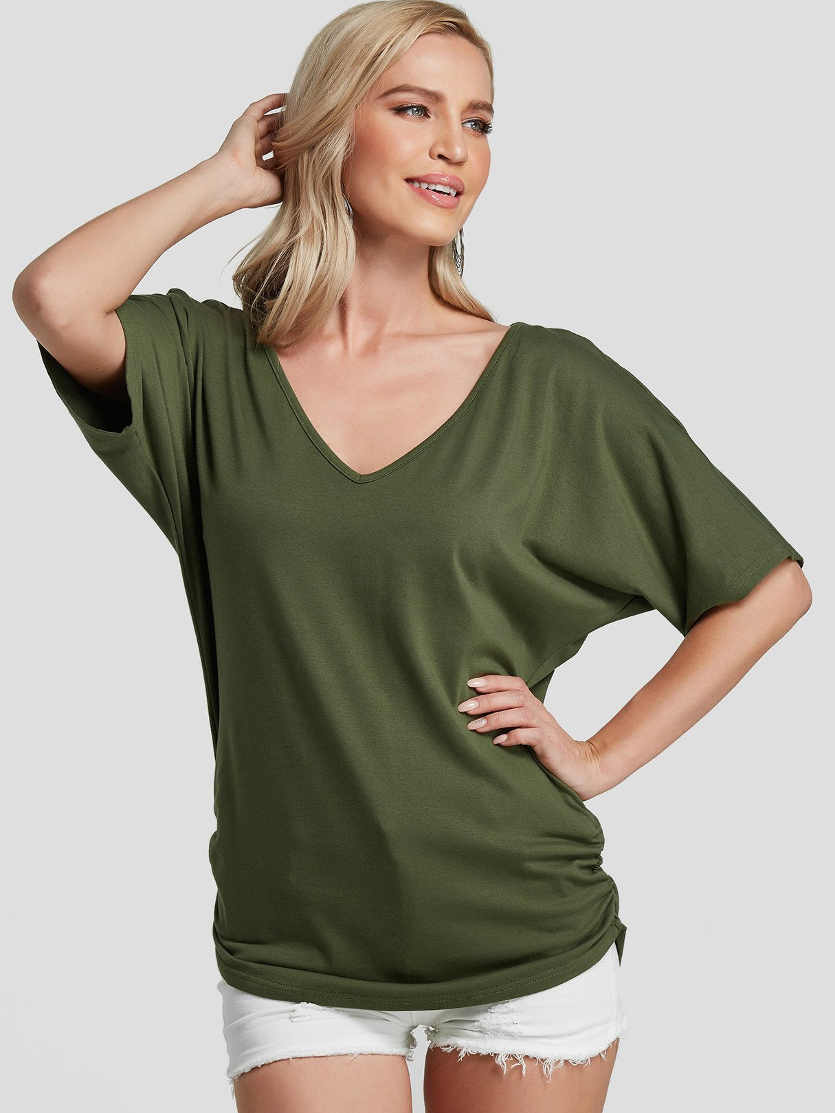 OEM Ladies Army Green T-Shirts