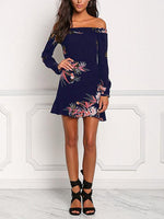 Custom Ladies Off The Shoulder Mini Dresses