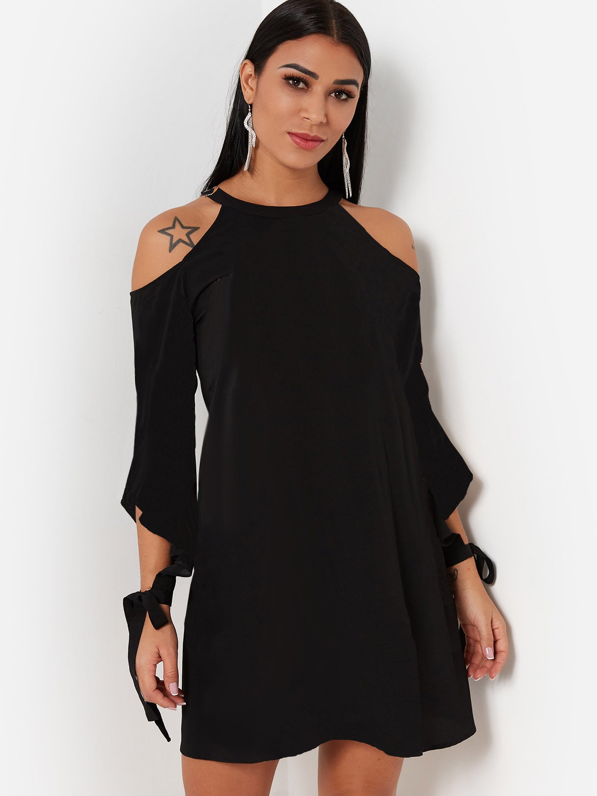OEM ODM Distressed Denim Shirt Dress