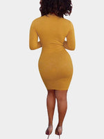 NEW FEELING Womens Yellow Mini Dresses
