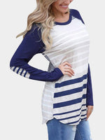 NEW FEELING Womens Blue T-Shirts