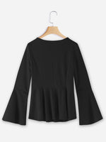 NEW FEELING Womens Black T-Shirts