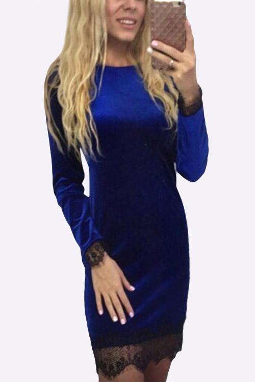 NEW FEELING Womens Blue Casual Dresses