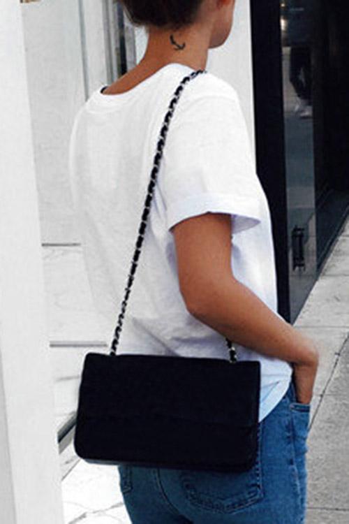 NEW FEELING Womens White T-Shirts