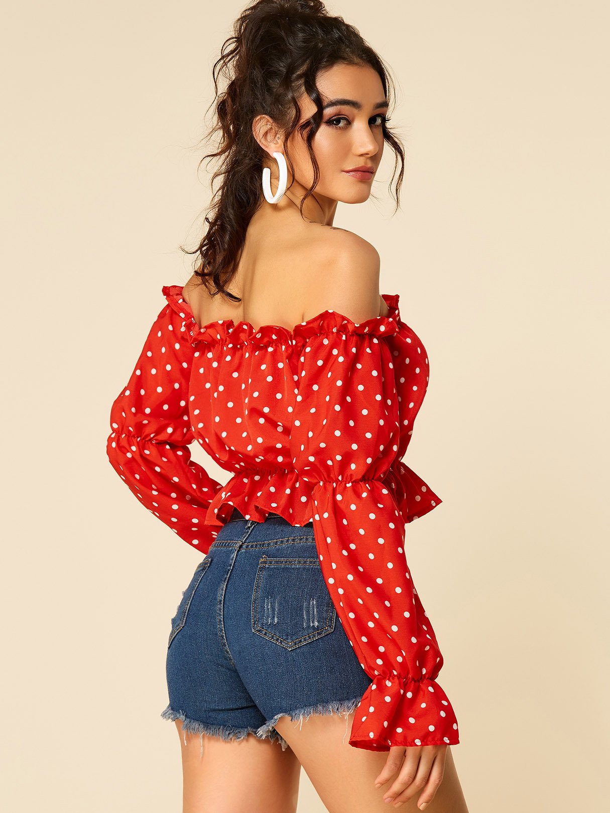 ODM Ladies Long Sleeve Crop Top