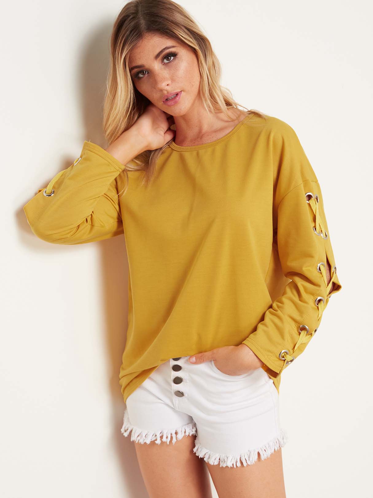 OEM Ladies Yellow T-Shirts