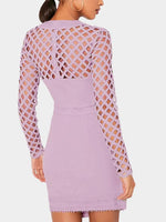 NEW FEELING Womens Purple Mini Dresses