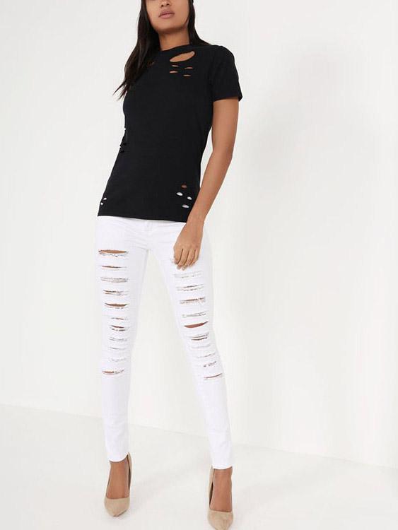 OEM Ladies Black T-Shirts