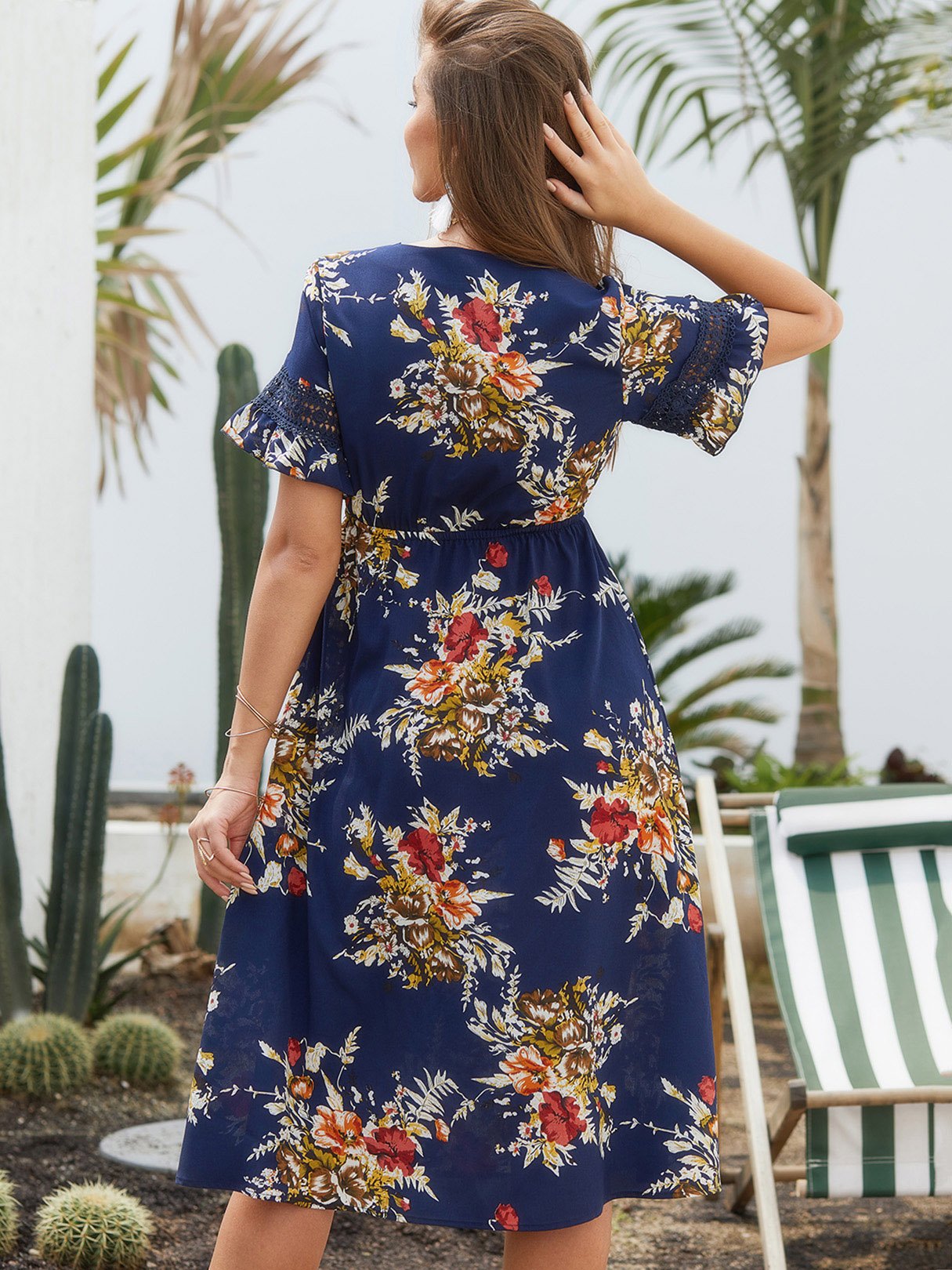 OEM ODM Womens White Floral Dresses