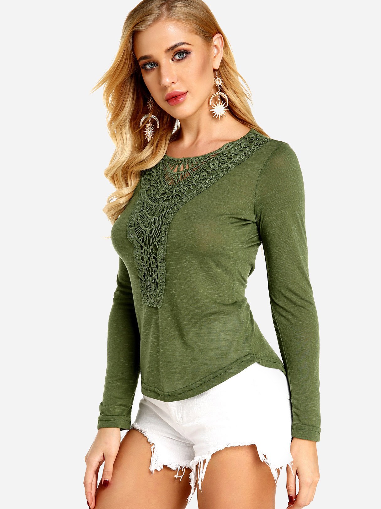 OEM Ladies Green T-Shirts