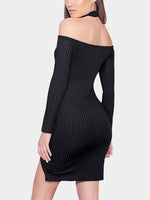 NEW FEELING Womens Black Mini Dresses