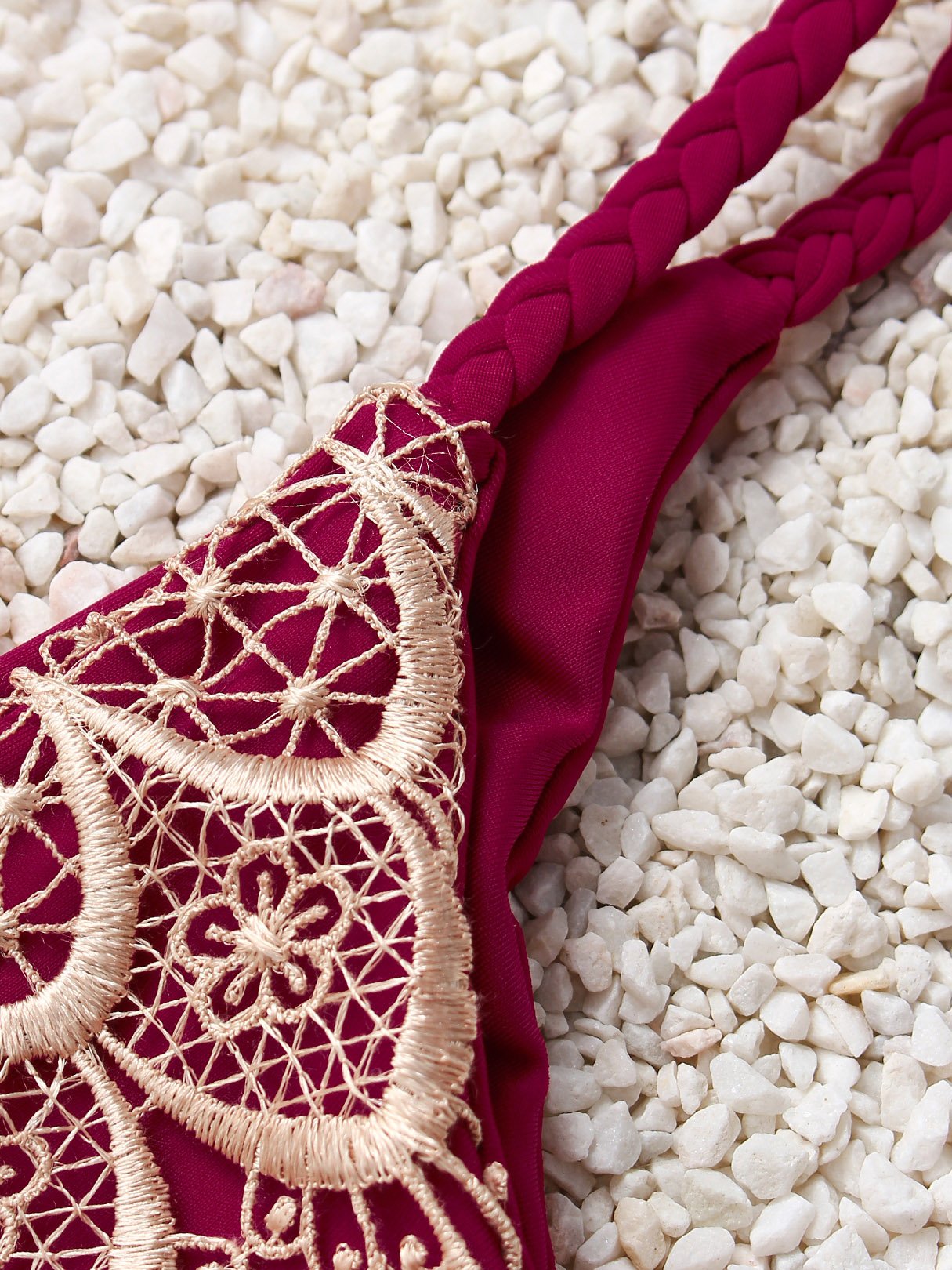 NEW FEELING Womens Red Bikinis