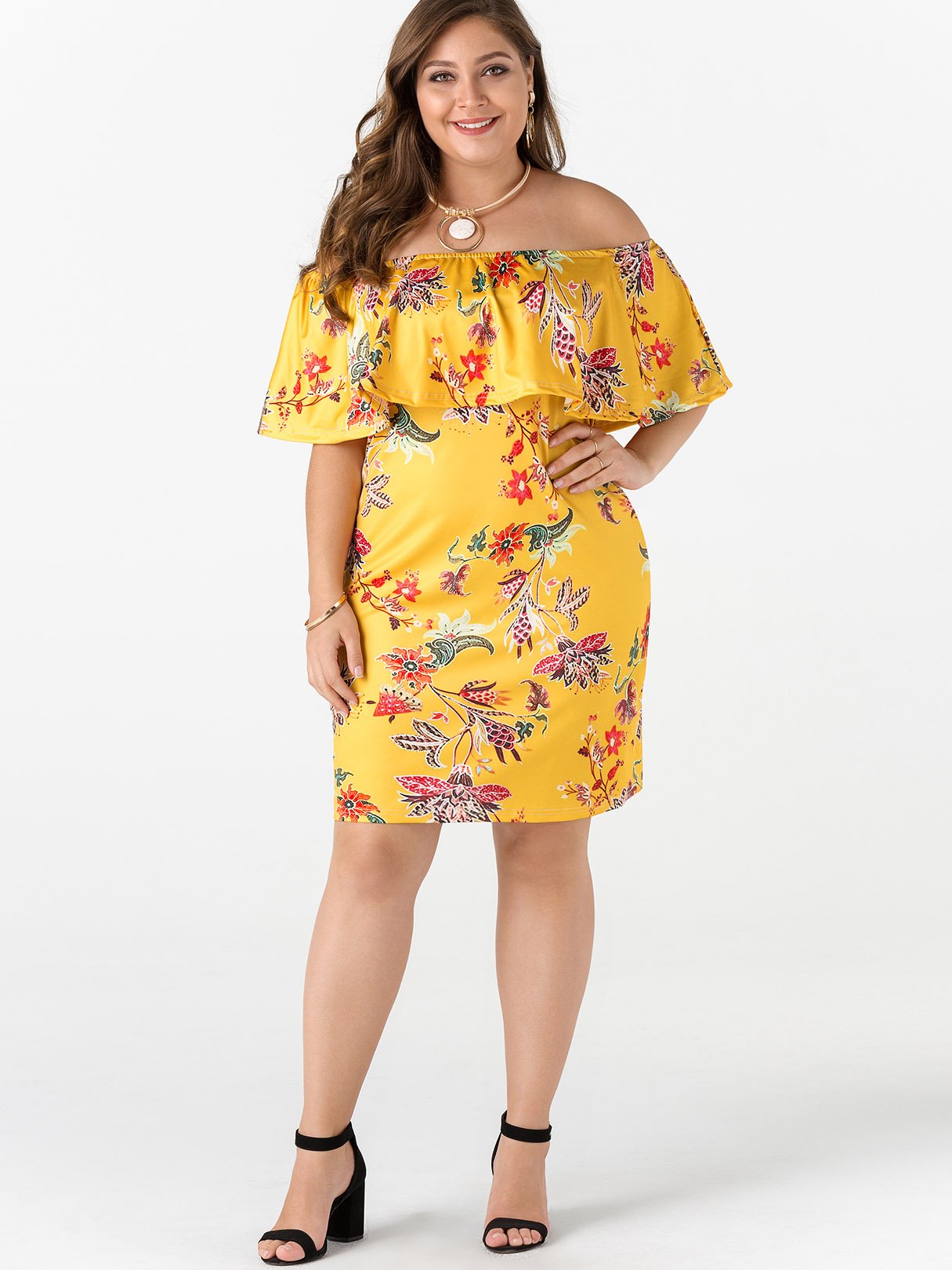 OEM ODM Womens Half Sleeve Plus Size Dress