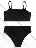 NEW FEELING Womens Yellow Bikinis