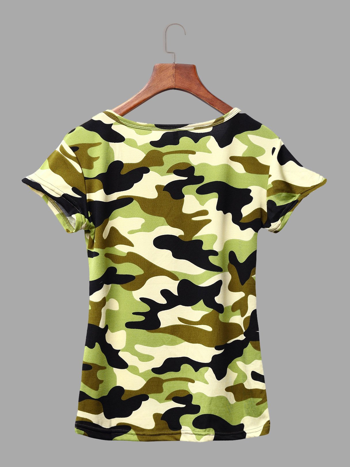 NEW FEELING Womens Camo T-Shirts