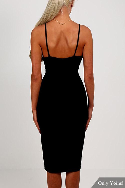 NEW FEELING Womens Black Sexy Dresses