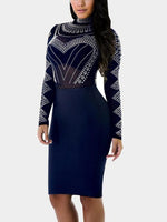 ODM Ladies Long Sleeve Sexy Dress
