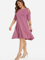 OEM Ladies Pink Plus Size Dresses