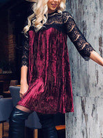 OEM ODM Womens Burgundy Casual Dresses