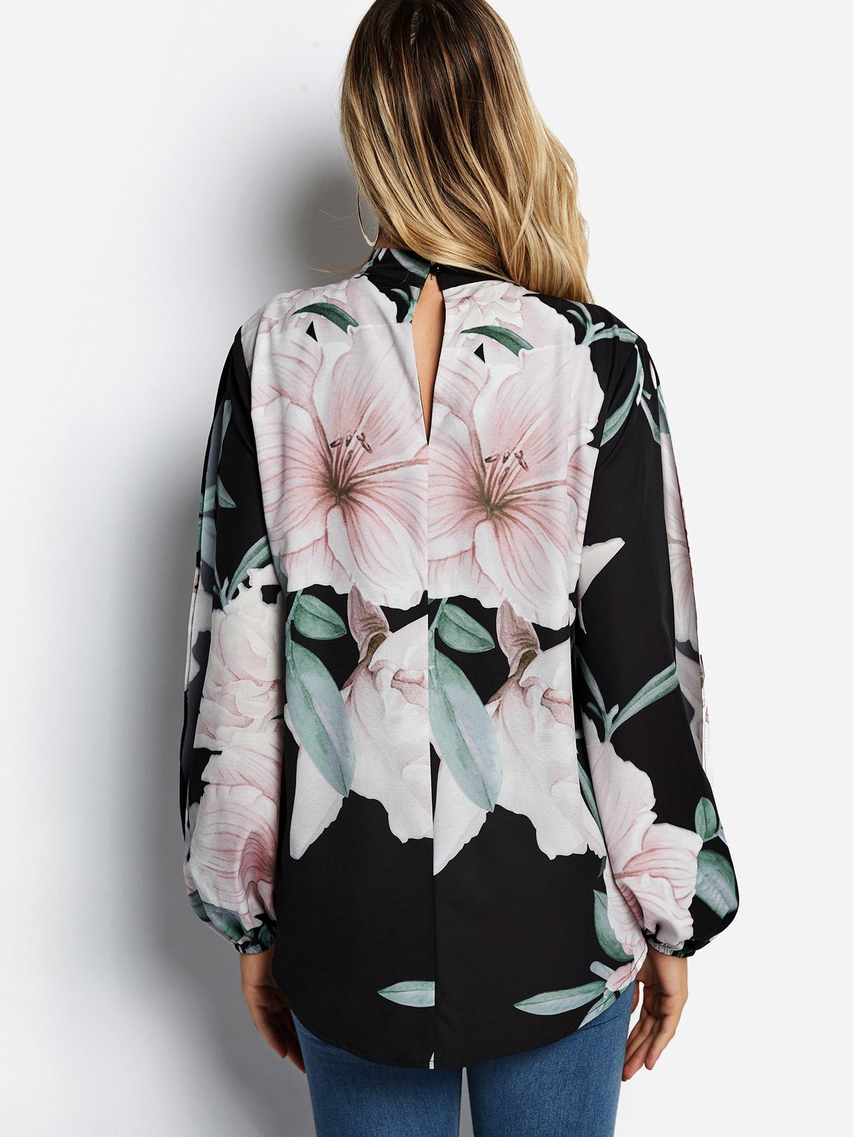 NEW FEELING Womens Black Blouses