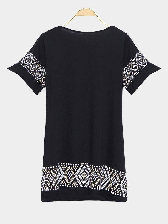 NEW FEELING Womens Black Casual Dresses