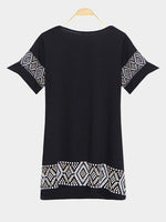 NEW FEELING Womens Black Casual Dresses