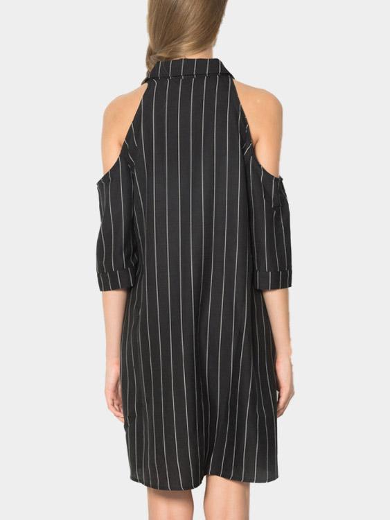 NEW FEELING Womens Striped Mini Dresses