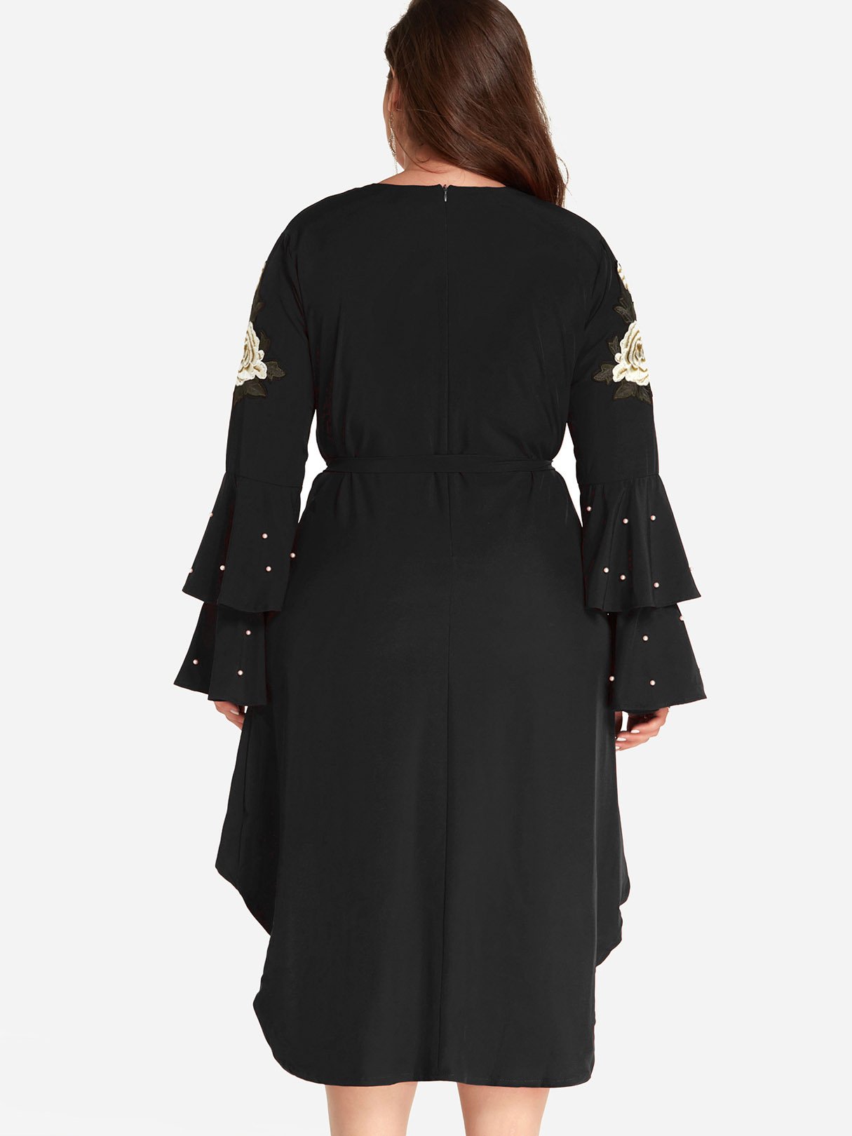 NEW FEELING Womens Black Plus Size Dresses