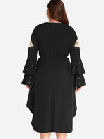 NEW FEELING Womens Black Plus Size Dresses