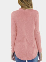 NEW FEELING Womens Pink T-Shirts
