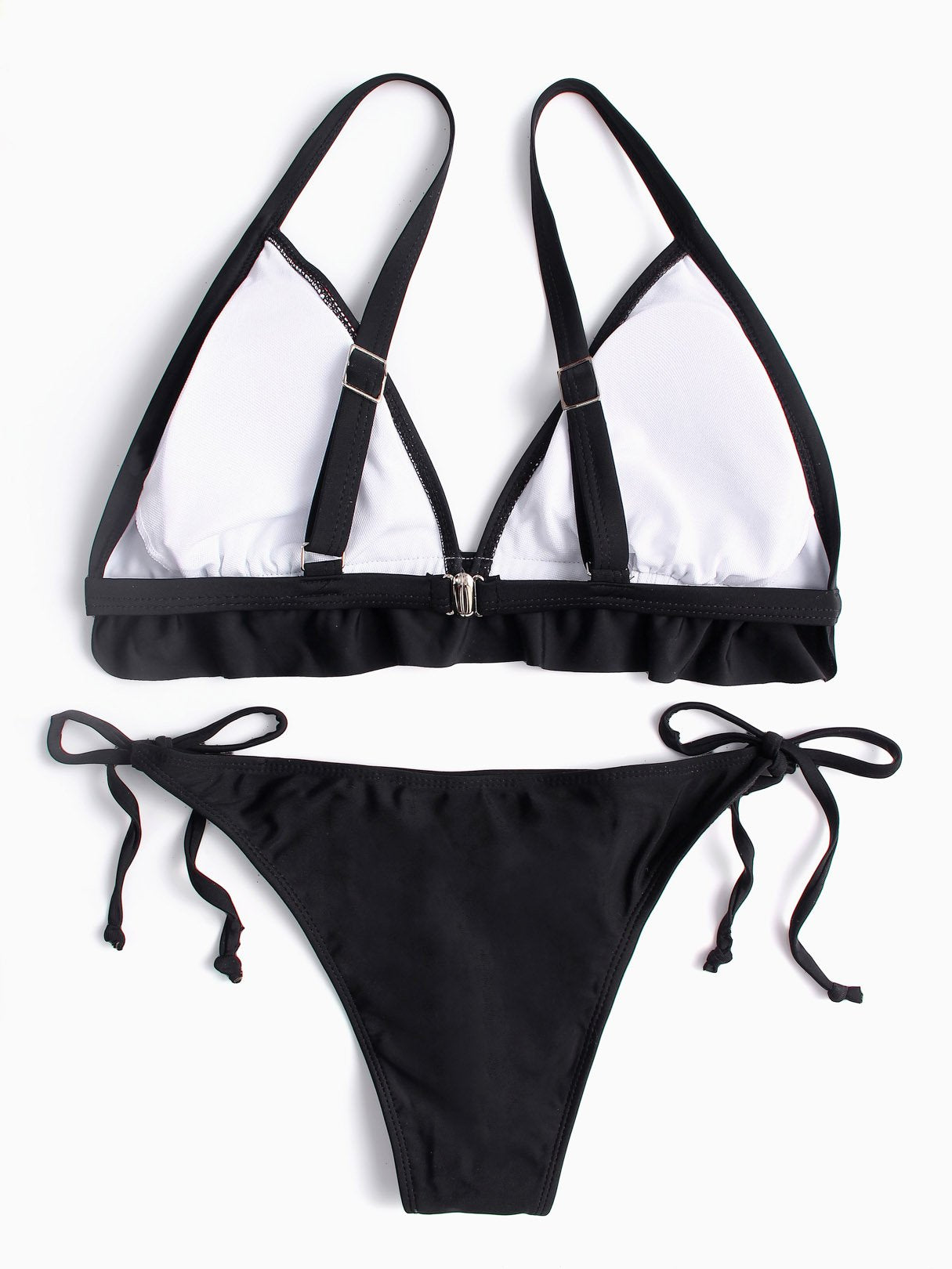 NEW FEELING Womens Black Bikinis