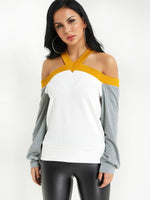 Wholesale Halter Long Sleeve Top