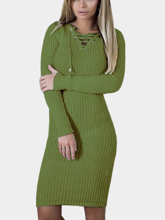 OEM ODM Womens Long Sleeve Casual Dresses