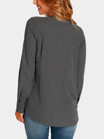 NEW FEELING Womens Grey Blouses