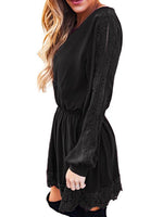 OEM Ladies Black Casual Dresses