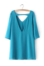 NEW FEELING Womens Blue Mini Dresses