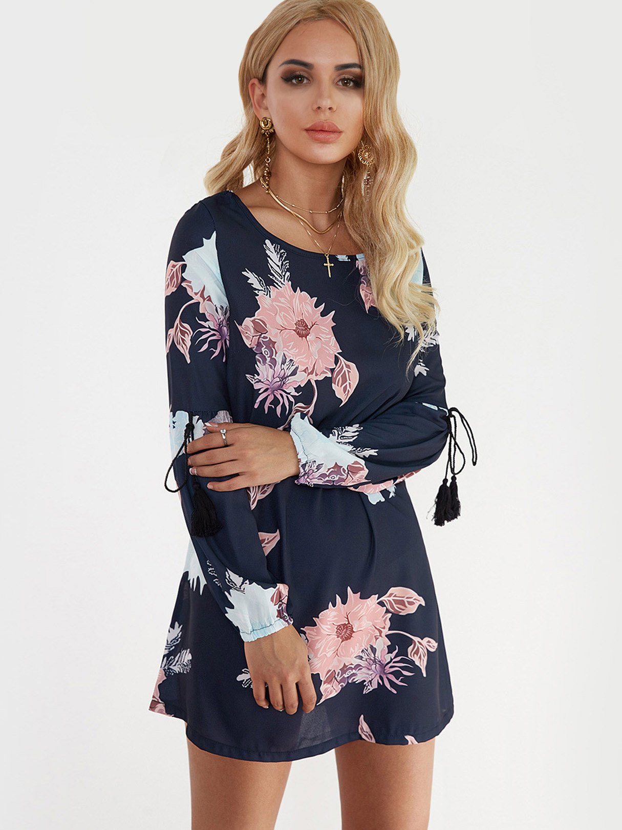 ODM Ladies Long Sleeve Mini Dresses