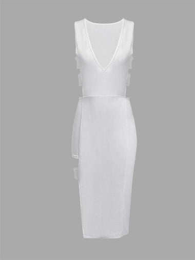 Wholesale White Sleeveless Dresses