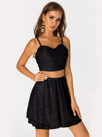 OEM Ladies Black Two Piece Outfits
