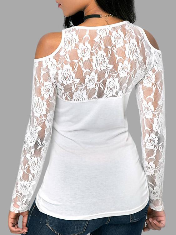 NEW FEELING Womens White T-Shirts