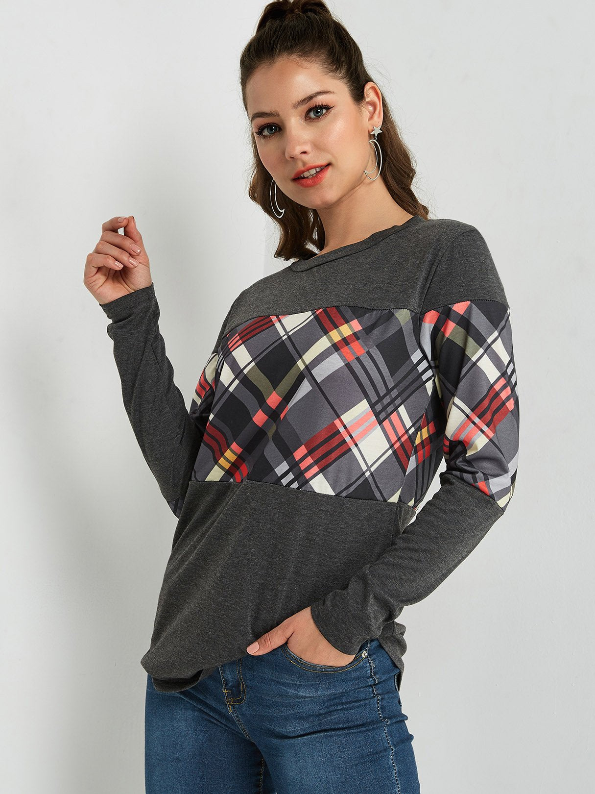 OEM Ladies Color Block T-Shirts