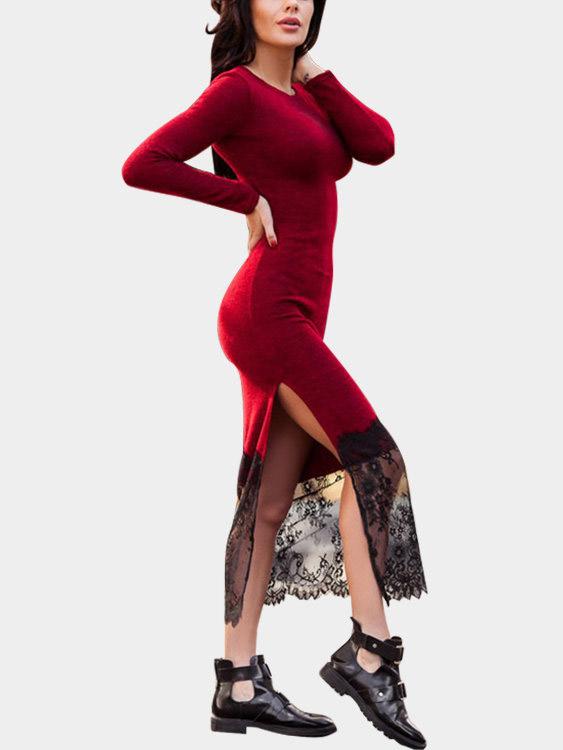 NEW FEELING Womens Red Maxi Dresses
