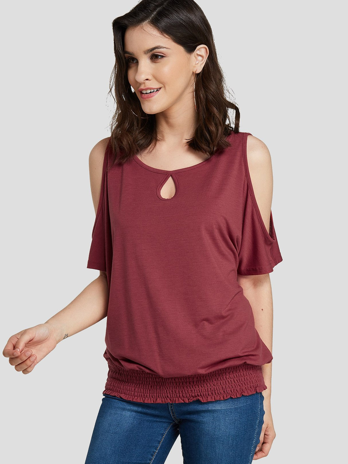 OEM Ladies Red T-Shirts