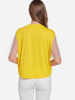 NEW FEELING Womens Yellow T-Shirts