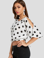 OEM Ladies White Crop Top