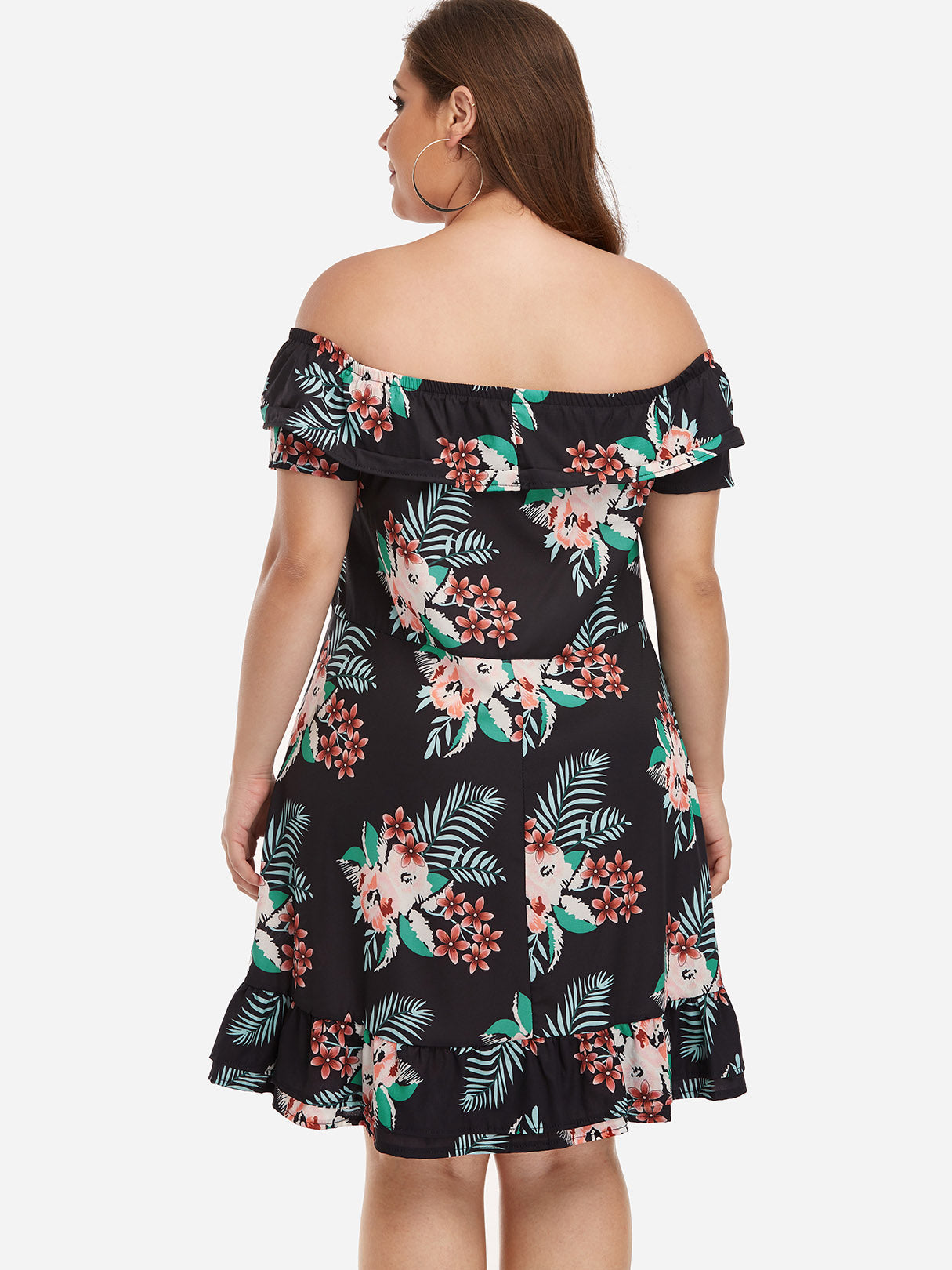 NEW FEELING Womens Floral Plus Size Dresses