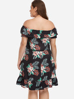 NEW FEELING Womens Floral Plus Size Dresses