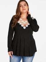 OEM ODM Plus Size Ladies Tops Blouses